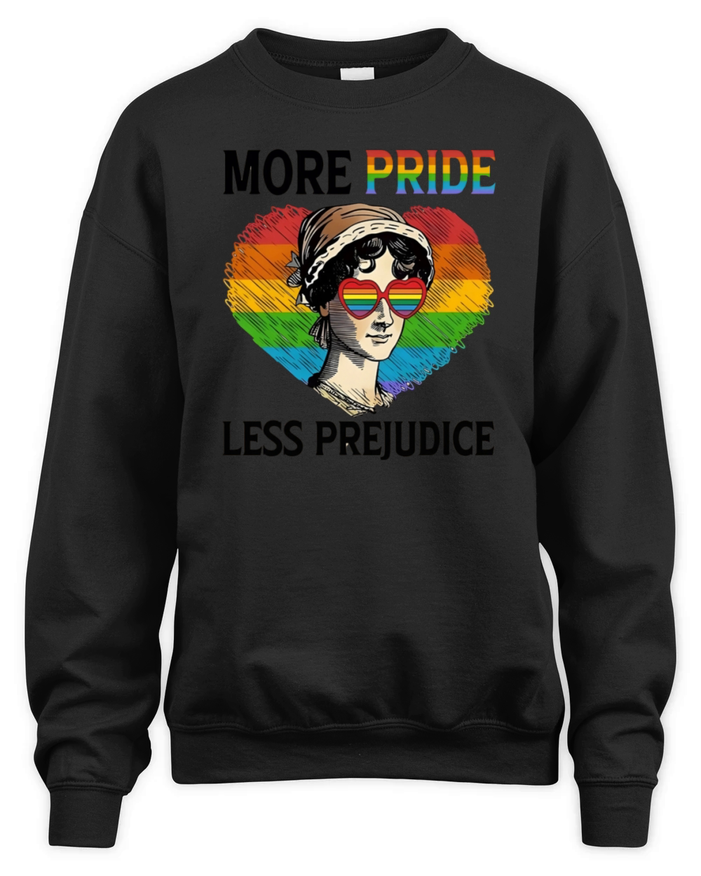 More Pride Less Prejudice Unisex Premium Crewneck Sweatshirt