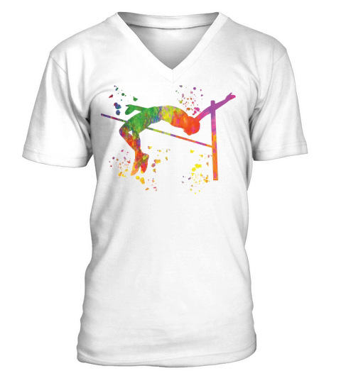 High Jumper High Jumping High Jump V-Neck T-shirt