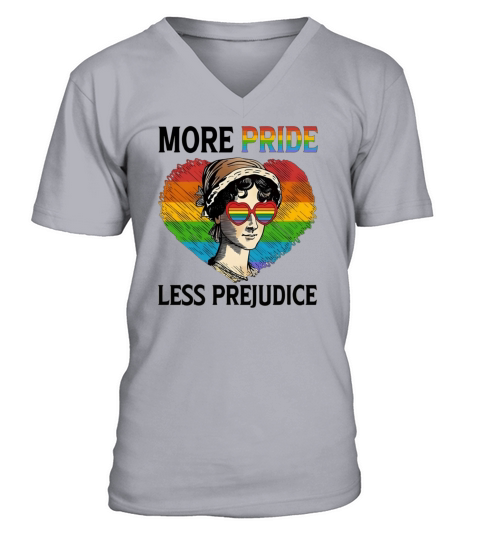 More Pride Less Prejudice V-Neck T-shirt