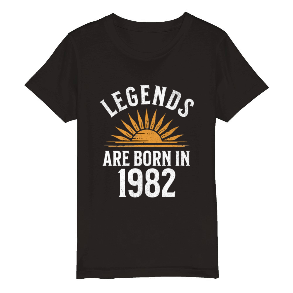 Legends were born in 1982 - gift idea Organic Kids Crewneck T-shirt