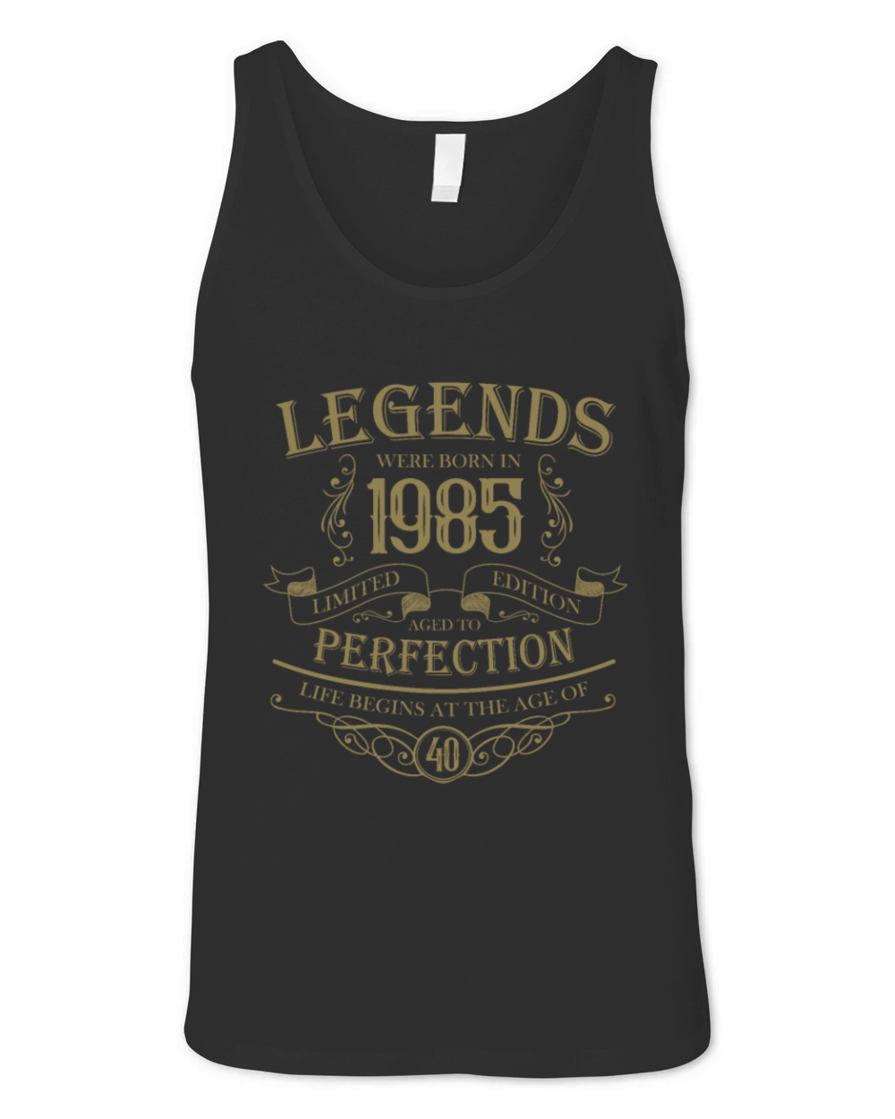 Born 1985 Aged to Perfection Vintage Unisex Jersey Tank