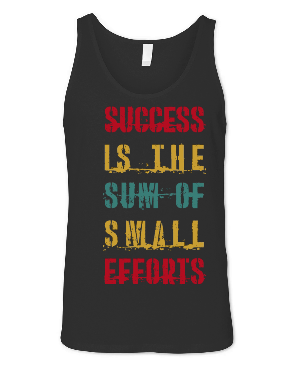 Success is the sum of small efforts QUOTES Unisex Jersey Tank