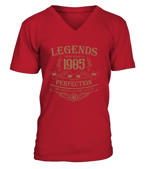 Born 1985 Aged to Perfection Vintage V-Neck T-shirt