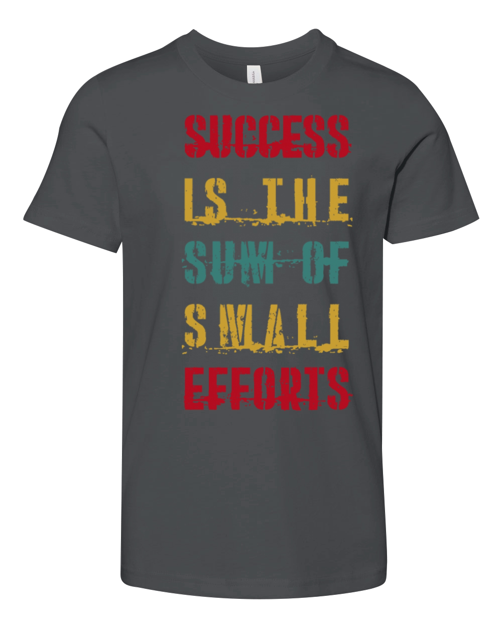 Success is the sum of small efforts QUOTES Youth Unisex Jersey Tee