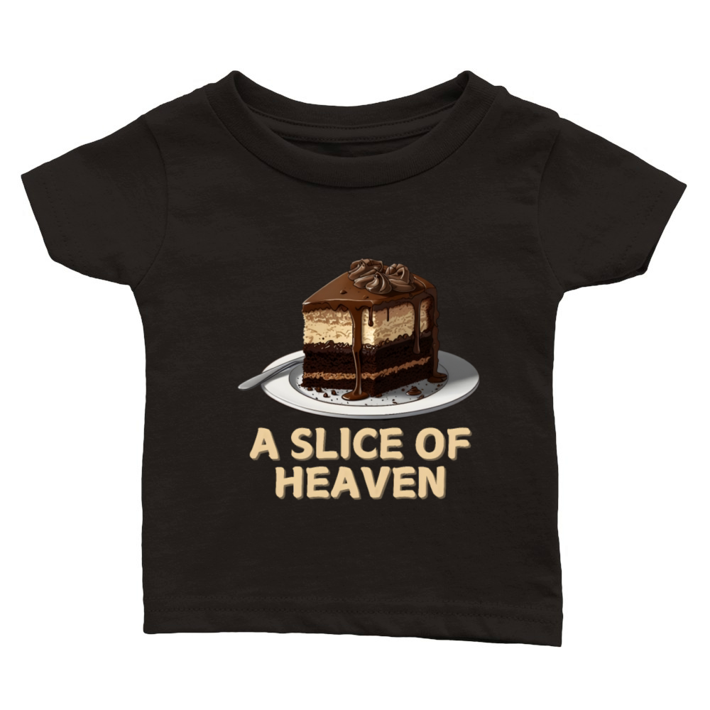 A Slice Of Heaven Cake Birthday Classic Baby Crewneck T-shirt