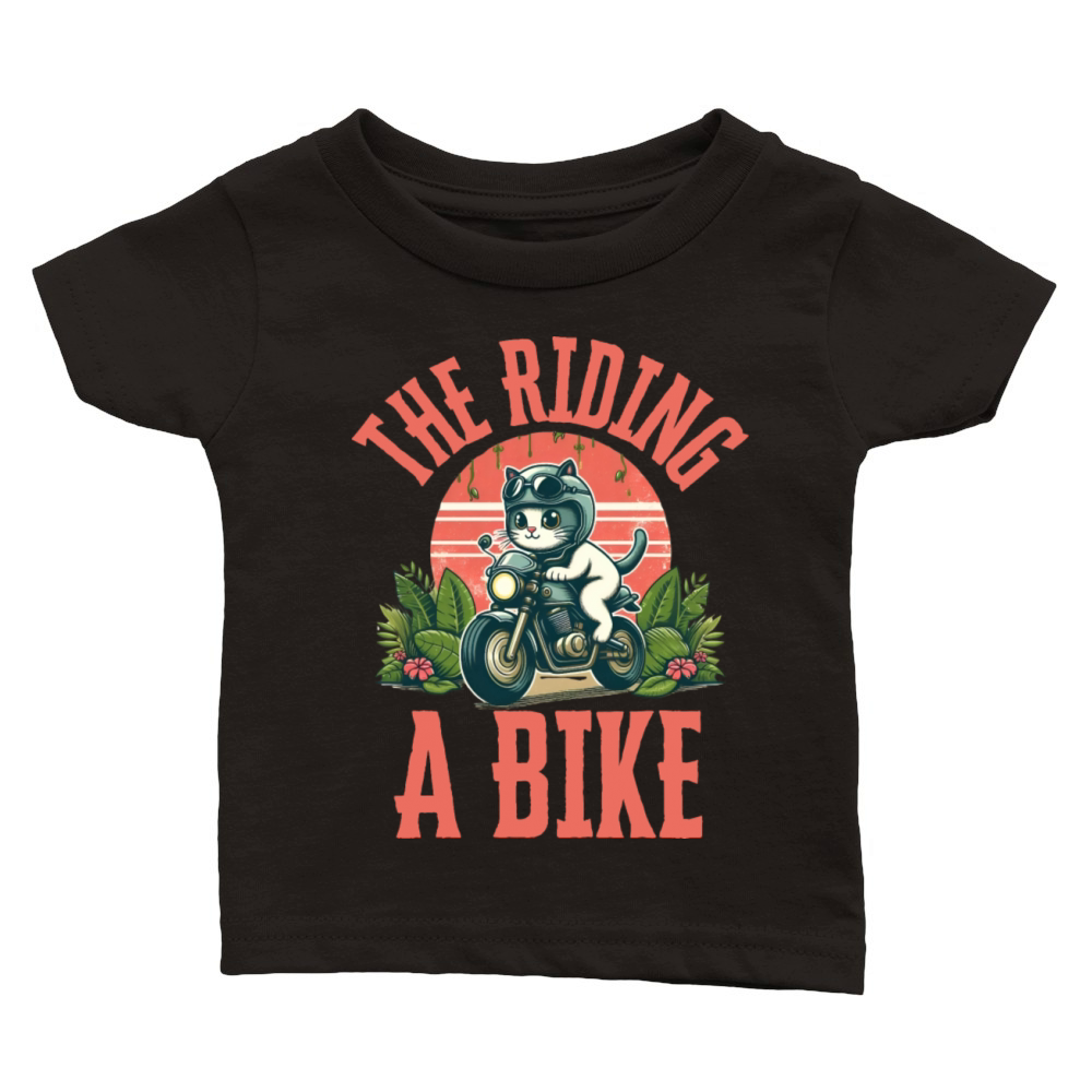 the riding a bike Classic Baby Crewneck T-shirt