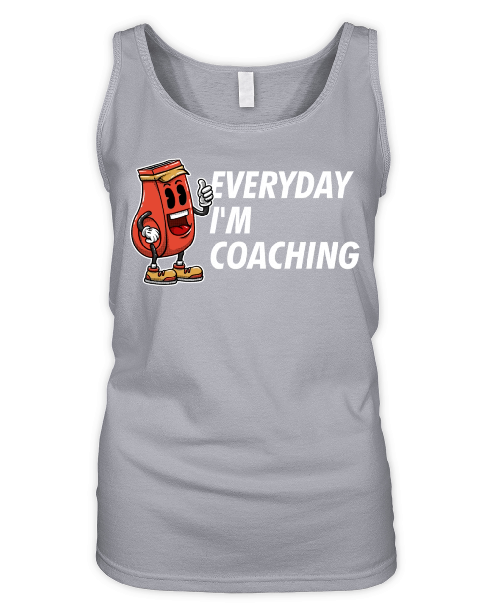 Everyday Im Coaching Funny Coach Humor Mentor Sarc Organic Women's Tank Top
