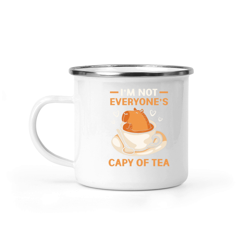 Im Not Everyones Capy Of Tea Funny Capybara Camping Mug