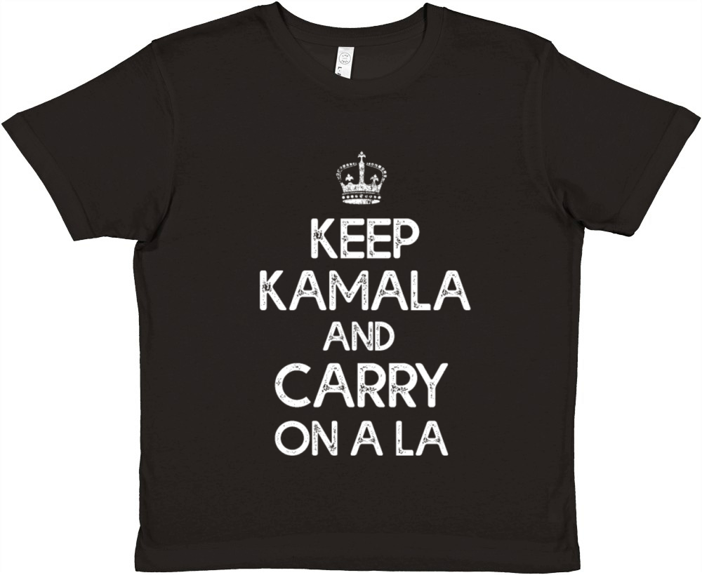 Keep Kamala and Carry On A LA Supporters Premium Kids Crewneck T-shirt