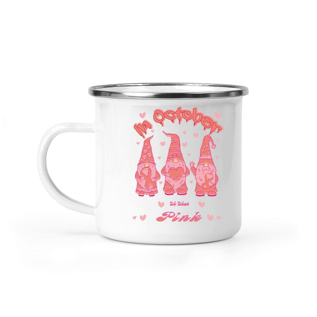 in October we wear pink Camping Mug