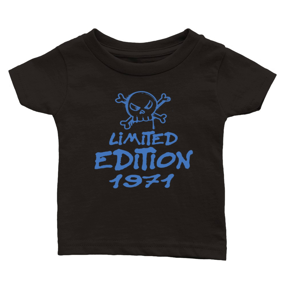 Limited Edition 1971 Birthday 1971 Born Classic Baby Crewneck T-shirt
