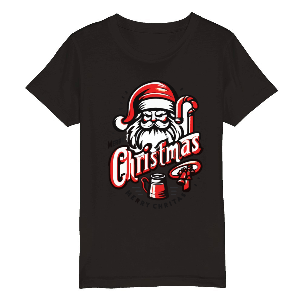 Tidings of Comfort and Joy Organic Kids Crewneck T-shirt