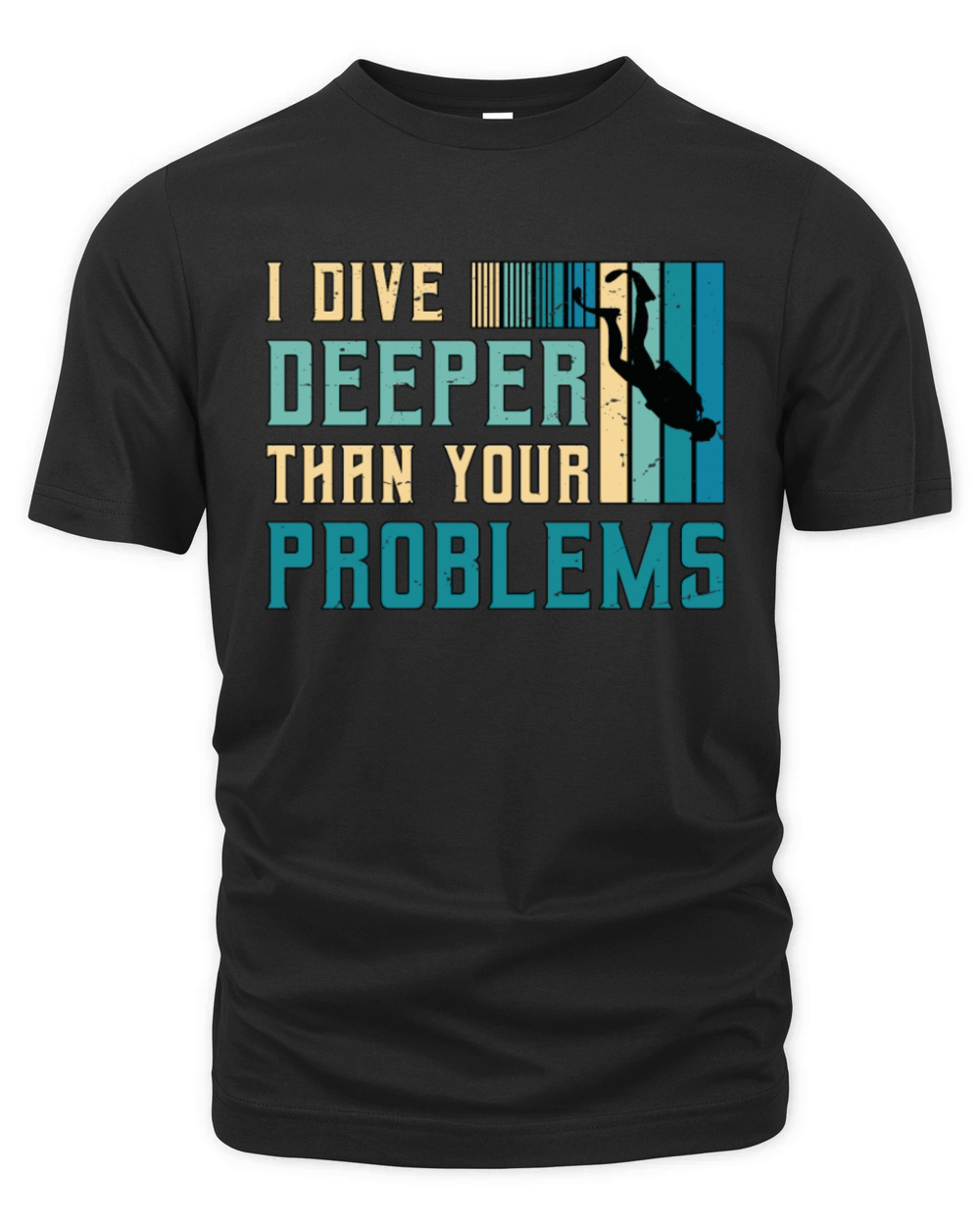 Scuba Diving I Dive Deeper Than Snorkeling Swimmer Organic Unisex T-shirt
