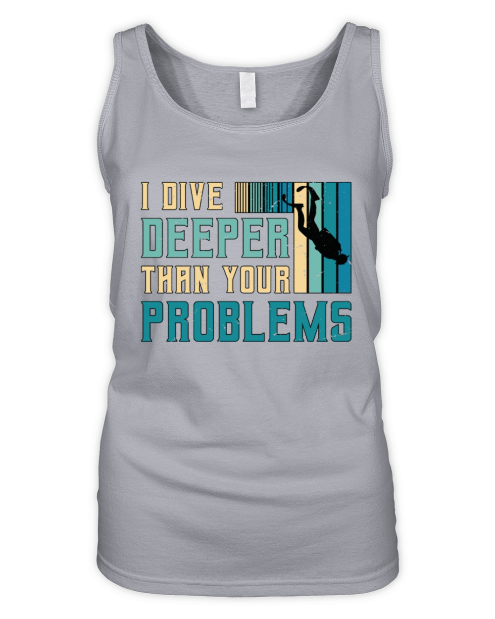 Scuba Diving I Dive Deeper Than Snorkeling Swimmer Organic Women's Tank Top