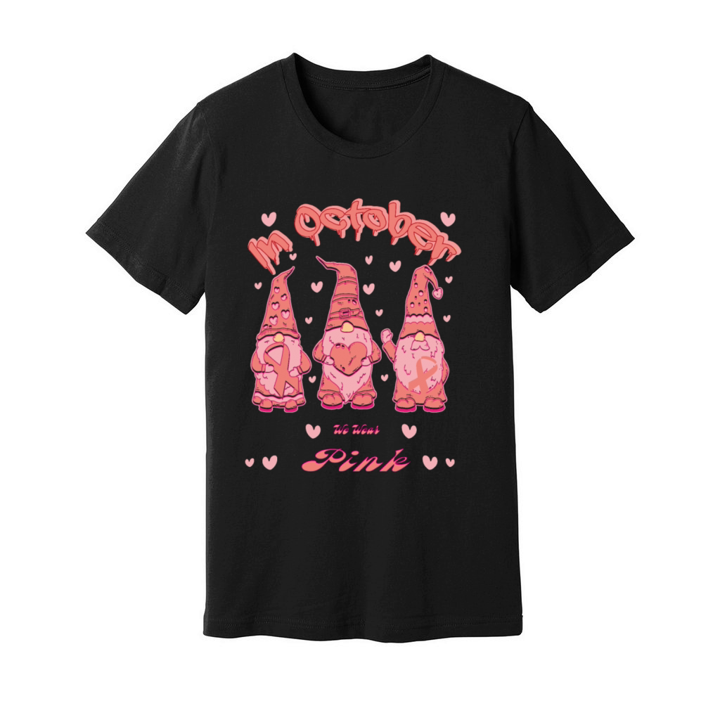 in October we wear pink Unisex Jersey Tee