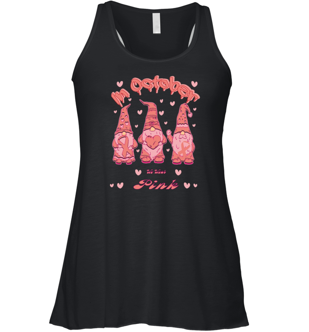 in October we wear pink Women's Flowy Tank Top