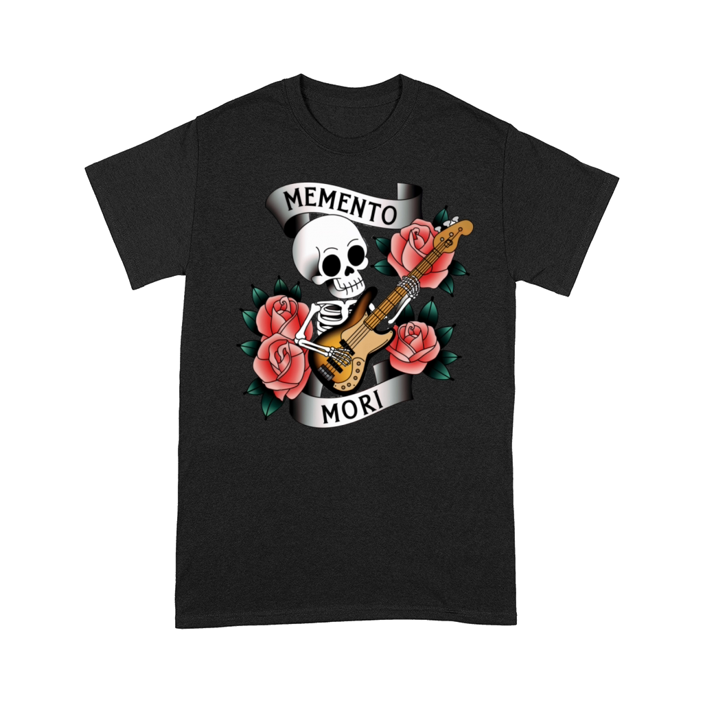 Memento Mori Skeleton Playing Bass T-Shirt Comfort T-shirt