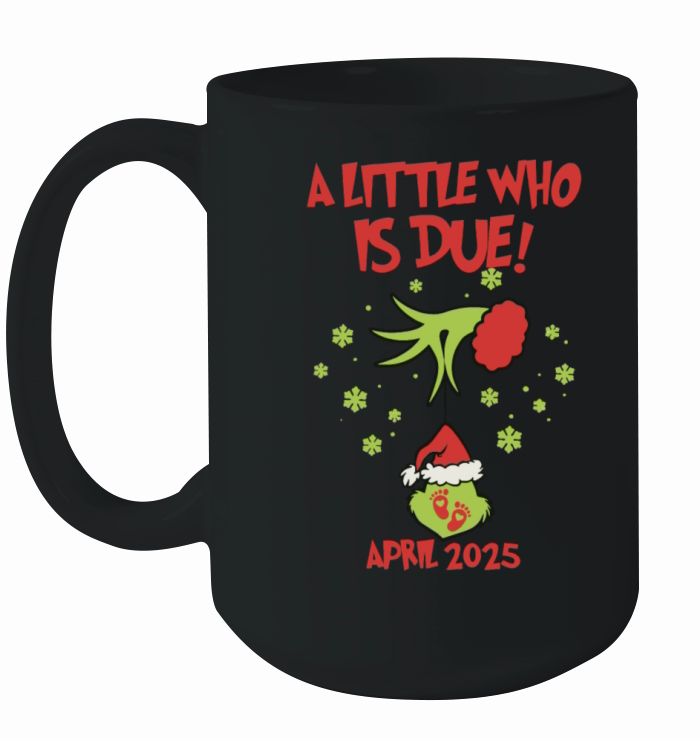Little Who Is Due Vintage Witch Xmas Retro Santa Ceramic Mug