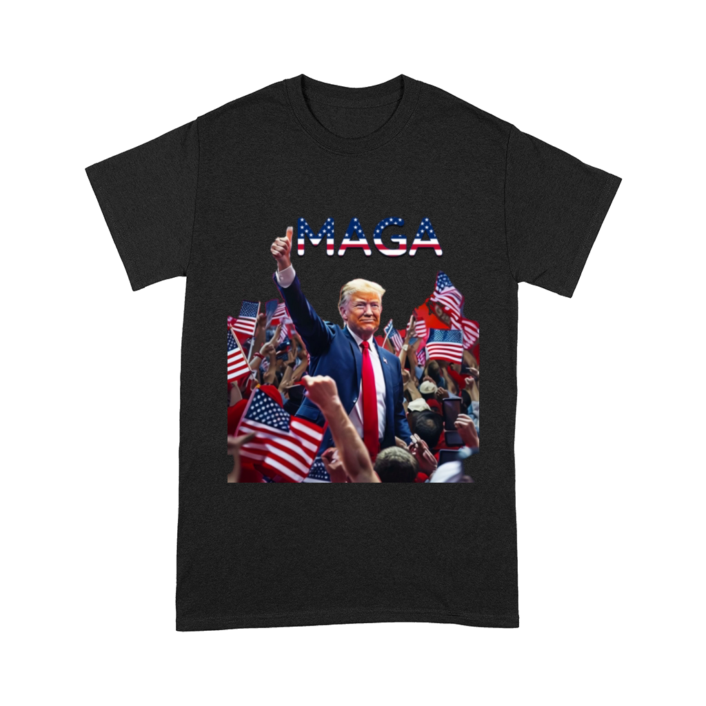 Patriotic Rally Design MAGA American Flag Supporte Comfort T-shirt