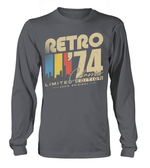 Retro 1974 Classic Jahrgang Geburtstag Geschenk Long sleeved Unisex