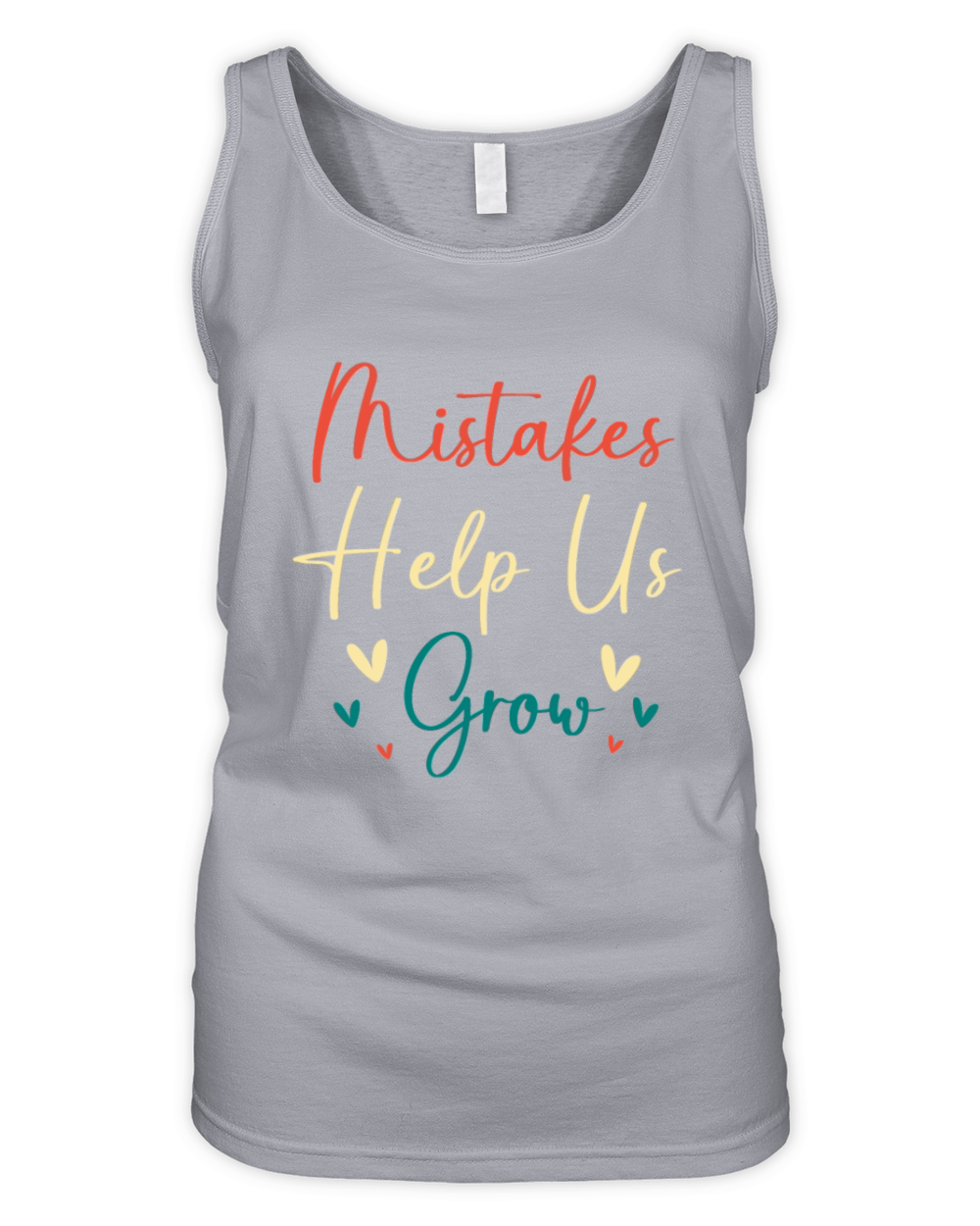 Motivational Quote Mistakes Help Us Grow Organic Women's Tank Top