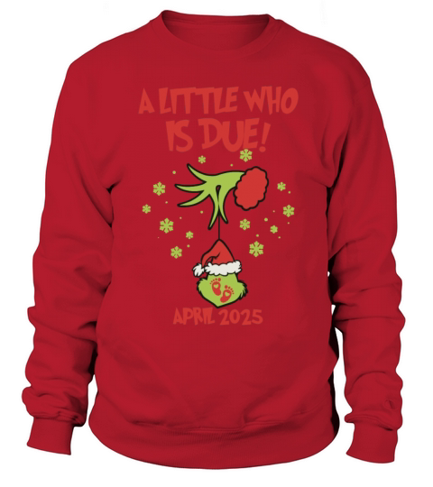 Little Who Is Due Vintage Witch Xmas Retro Santa Sweatshirt Unisex