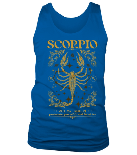 Scorpio Zodiac Sign - Vintage Astrology Design Tank Top Unisex