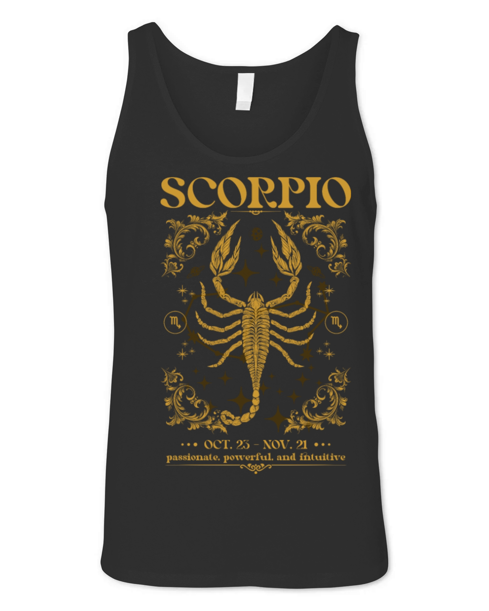 Scorpio Zodiac Sign - Vintage Astrology Design Unisex Jersey Tank