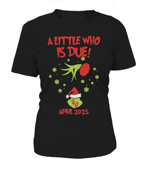 Little Who Is Due Vintage Witch Xmas Retro Santa Women's T-Shirt