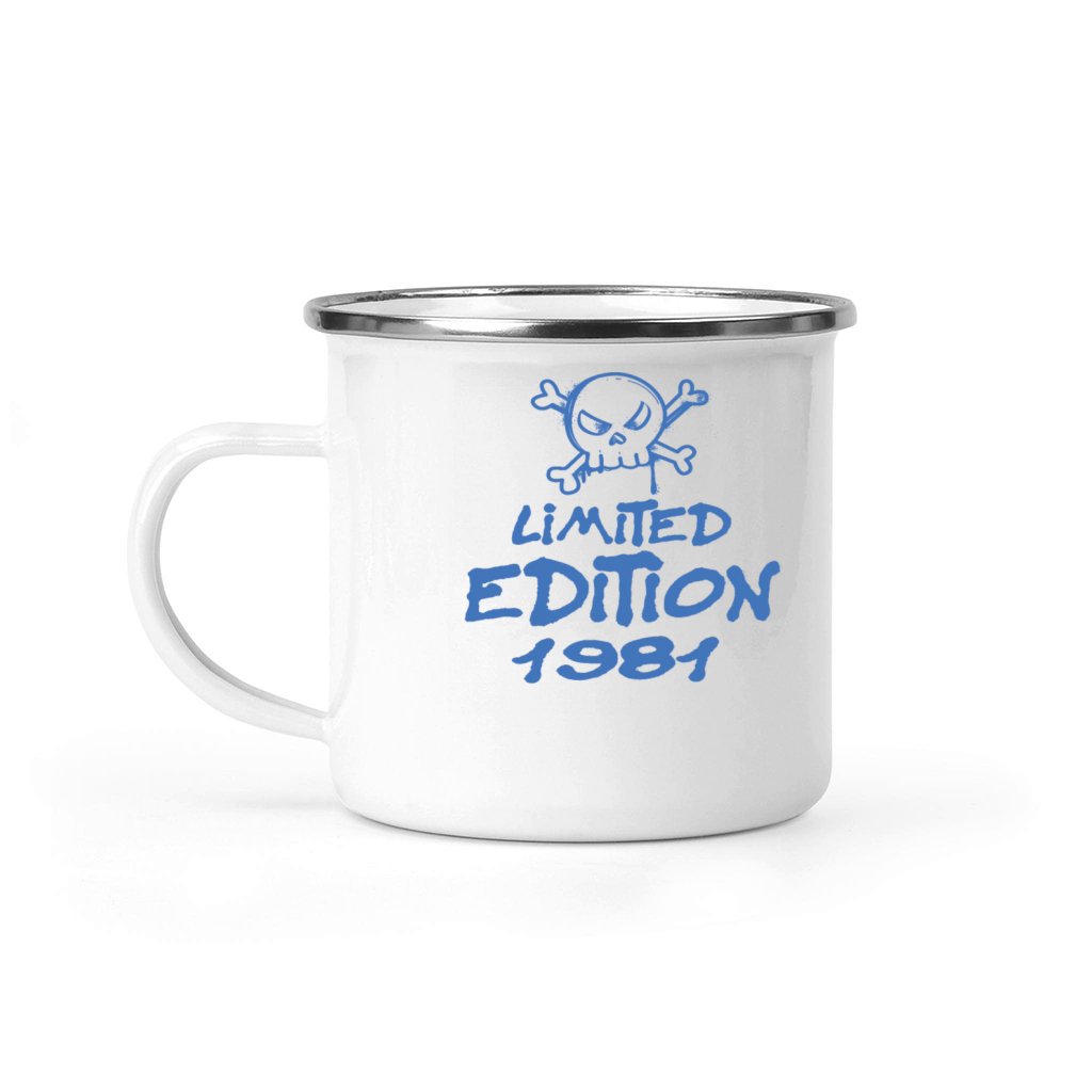 Limited Edition 1981 Birthday 1981 Born Camping Mug