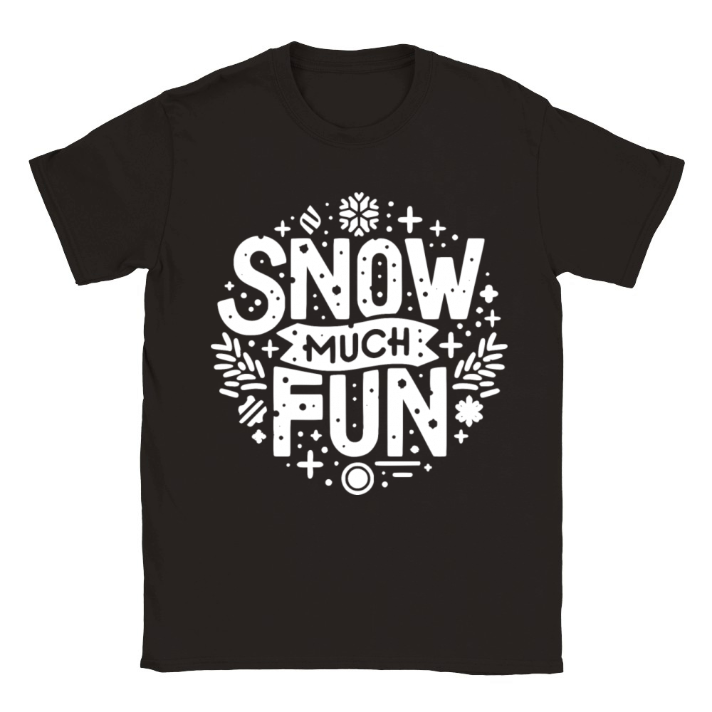 Snow Much Fun Classic Kids Crewneck T-shirt