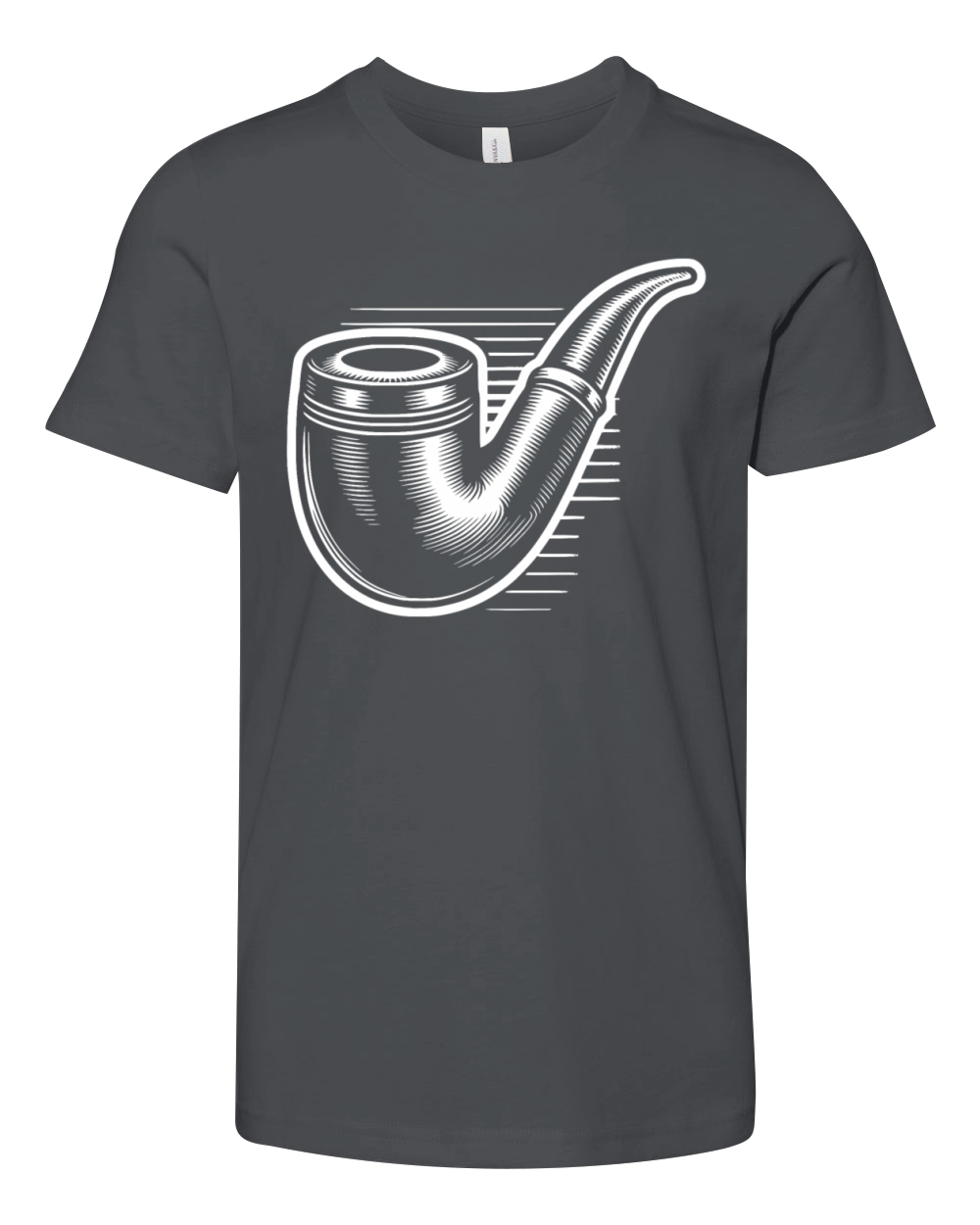 The Silent Art Of Smoking Old Pipe Smokers Youth Unisex Jersey Tee