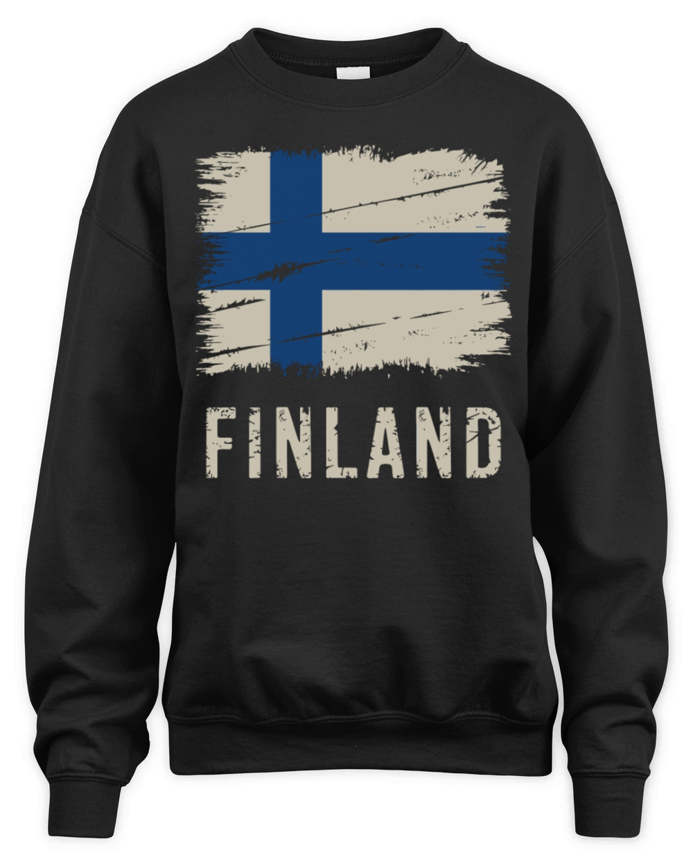 Finnish Flag Vintage Made In Finland Unisex Premium Crewneck Sweatshirt