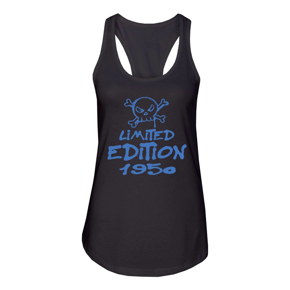 Limited Edition 1950 Birthday 1950 Born Women's Racerback Tank