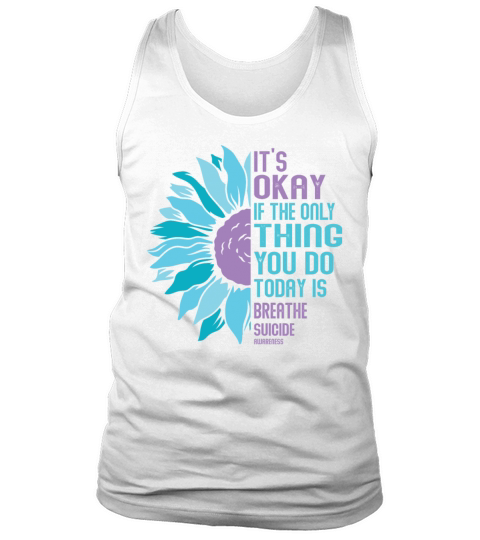 Mental Health Warrior Purple and Teal Tank Top Unisex