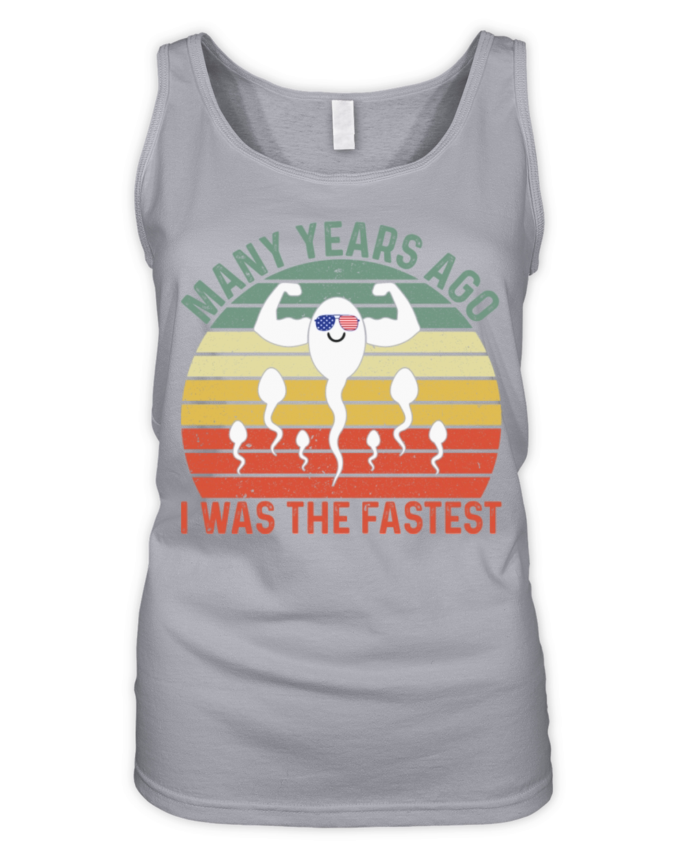 Many Years Ago I Was the Fastest Dad Husband lover Organic Women's Tank Top