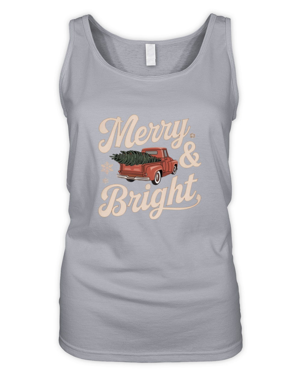 Retro Christmas Vibes Organic Women's Tank Top