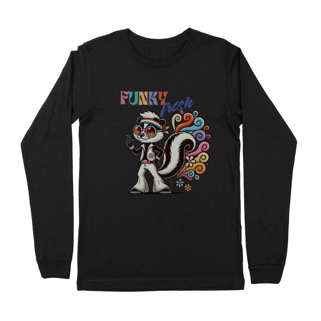 Funky Fresh Skunk Retro Vibes Premium Long Sleeve