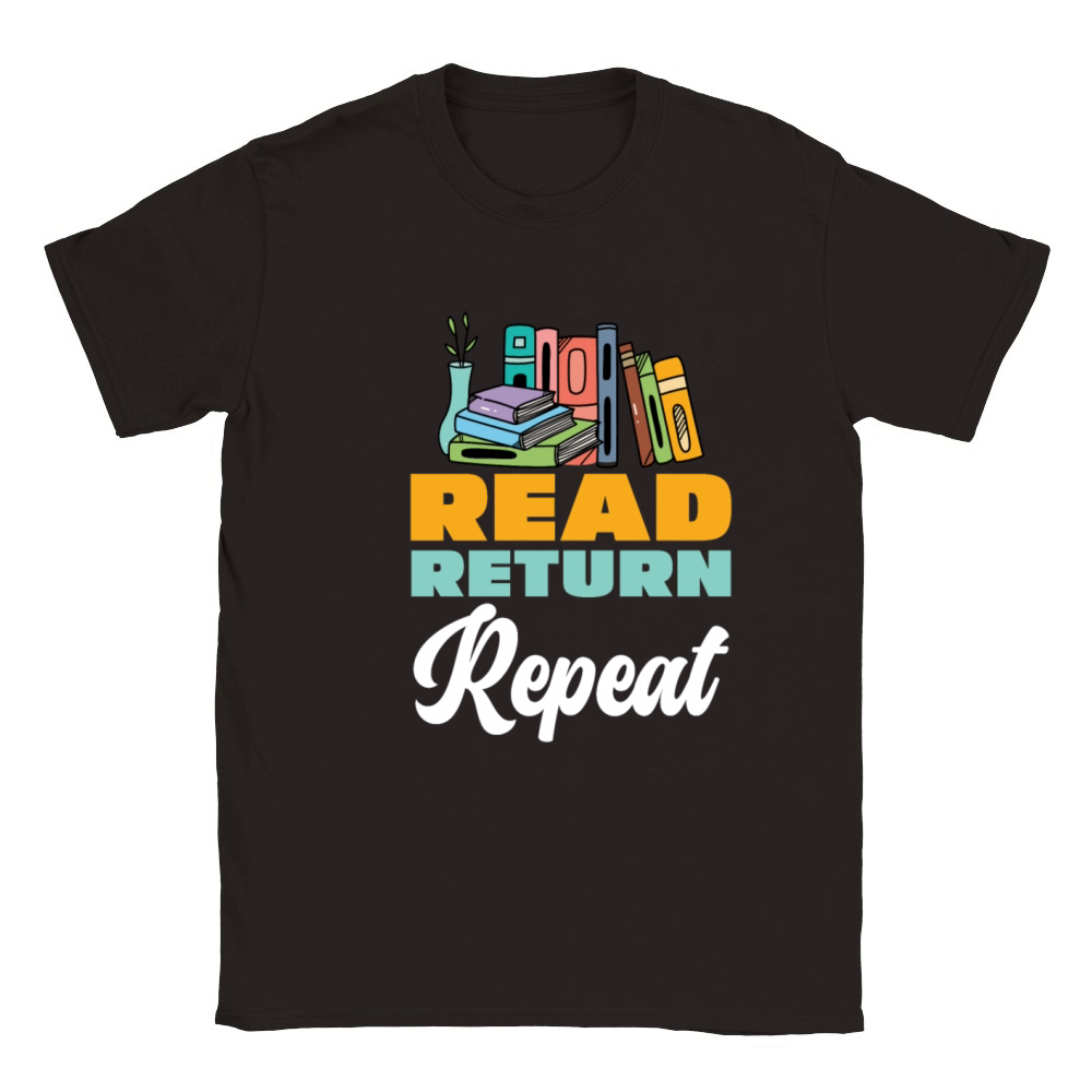 Read Return Repeat Books Lovers Library Classic Kids Crewneck T-shirt