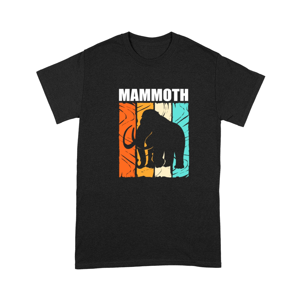 Retro Vintage Woolly Mammoth Elephant Silhouette Premium T-shirt