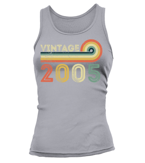 Vintage 2005 Born in 2005 Birthday Bday Gift Tank top Woman