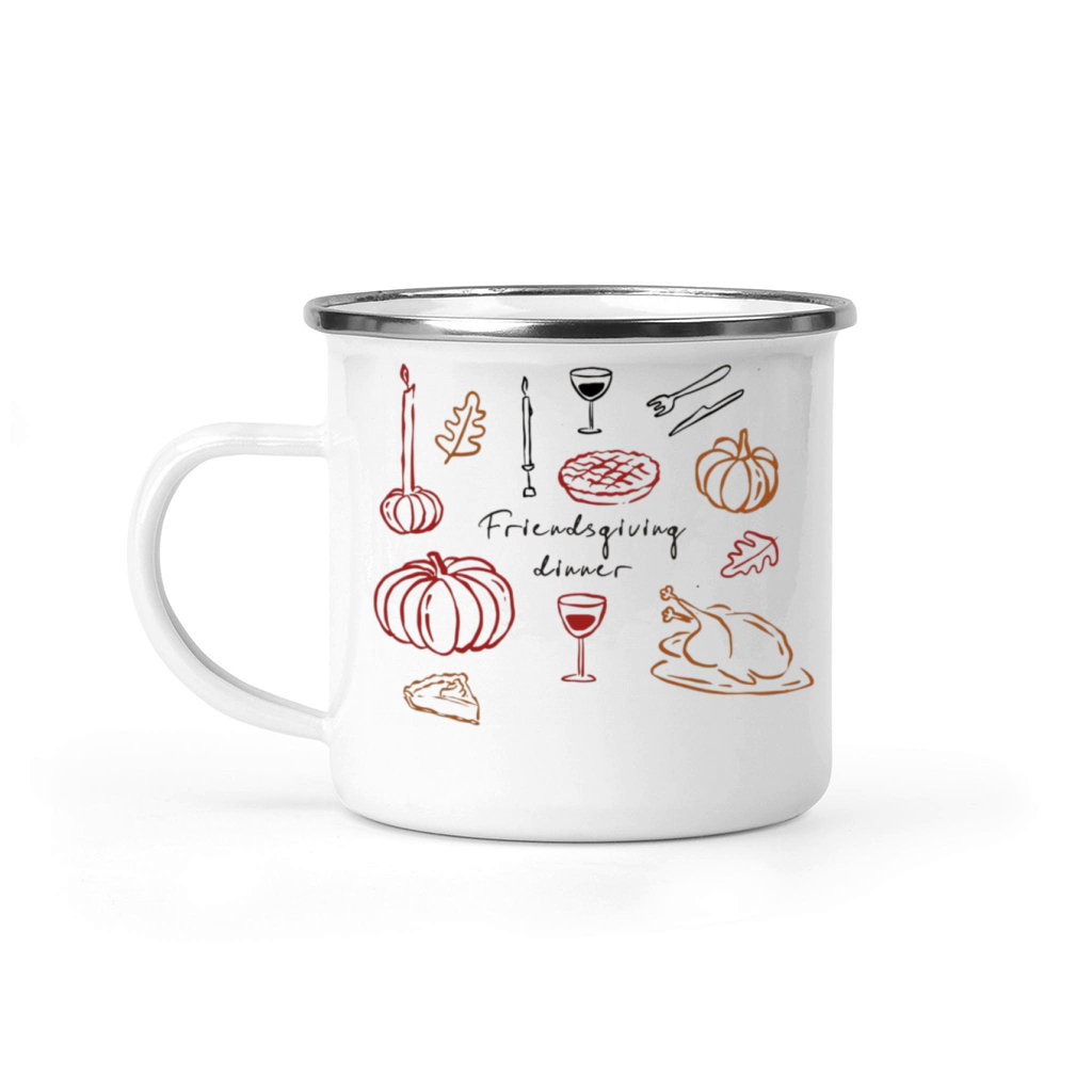 Thanksgiving Day Minimalist Camping Mug