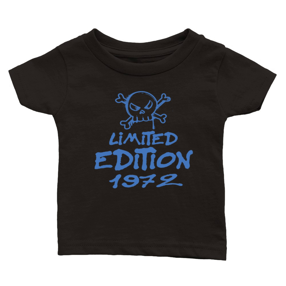 Limited Edition 1972 Birthday 1972 Born Classic Baby Crewneck T-shirt