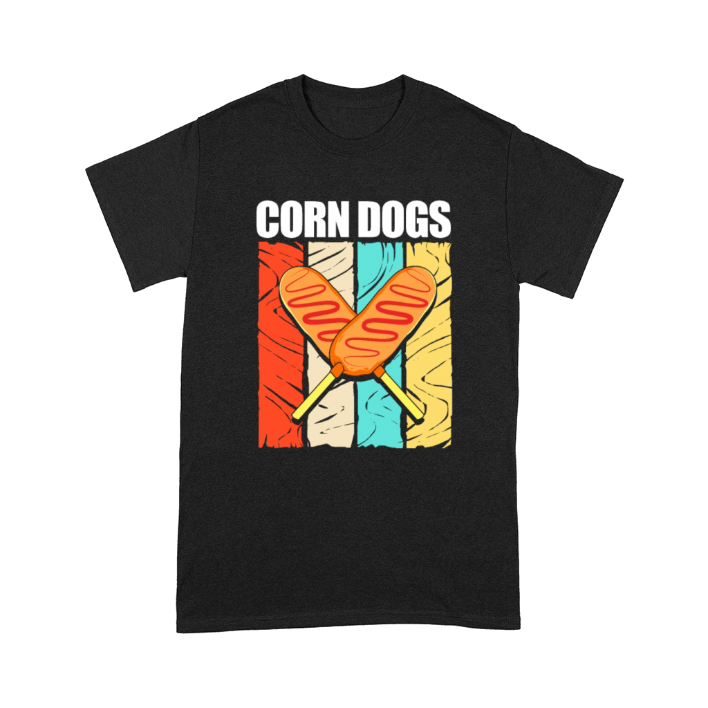 Retro Vintage Stick Food Lover Corn Dogs Comfort T-shirt