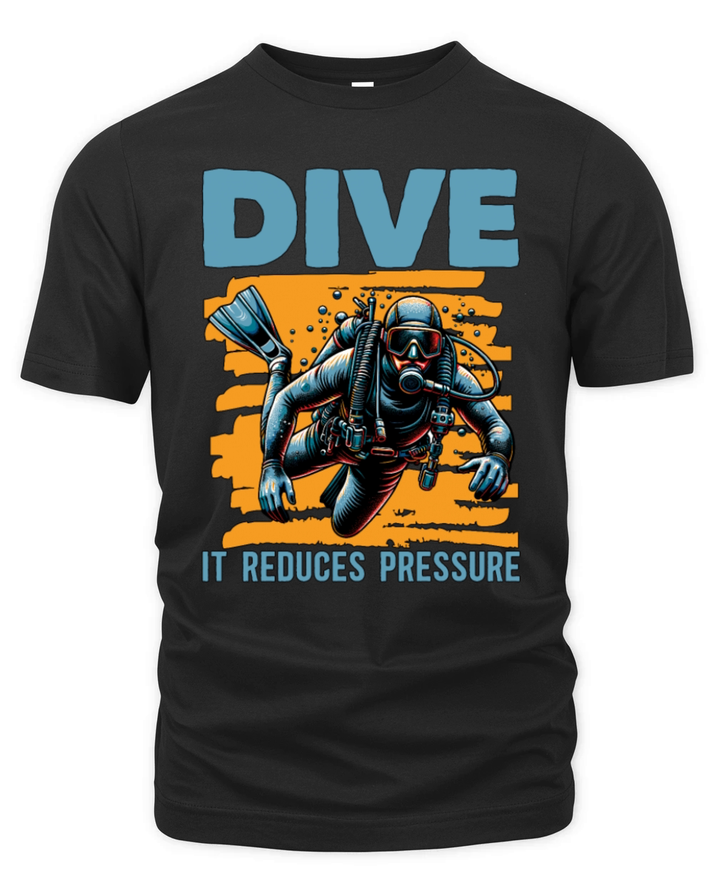 Scuba Diving Dive It Reduces Pressure Snorkeling Organic Unisex T-shirt