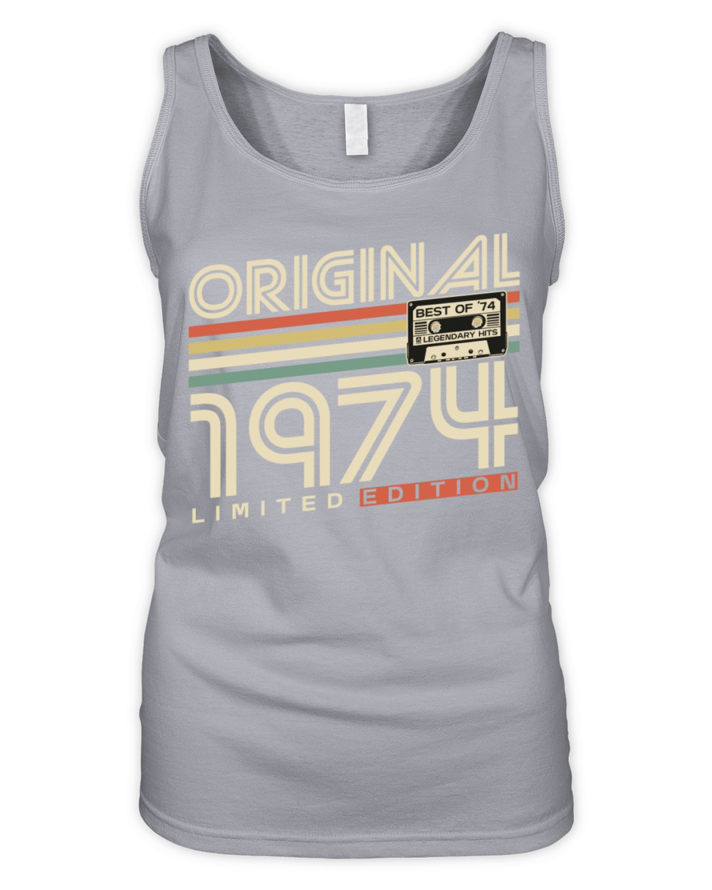 Original 1974 Vintage Retro 50th birthday Organic Women's Tank Top