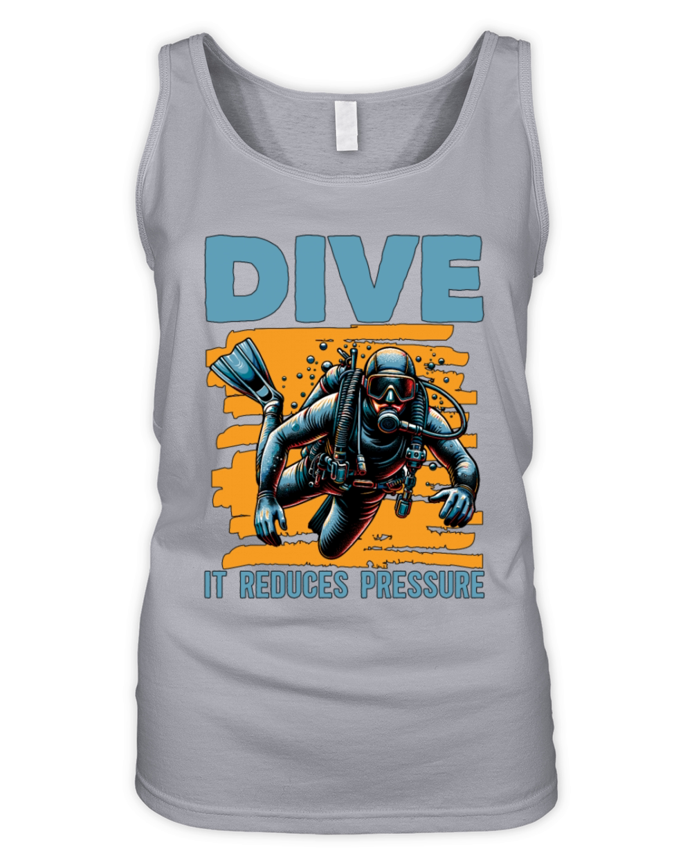 Scuba Diving Dive It Reduces Pressure Snorkeling Organic Women's Tank Top