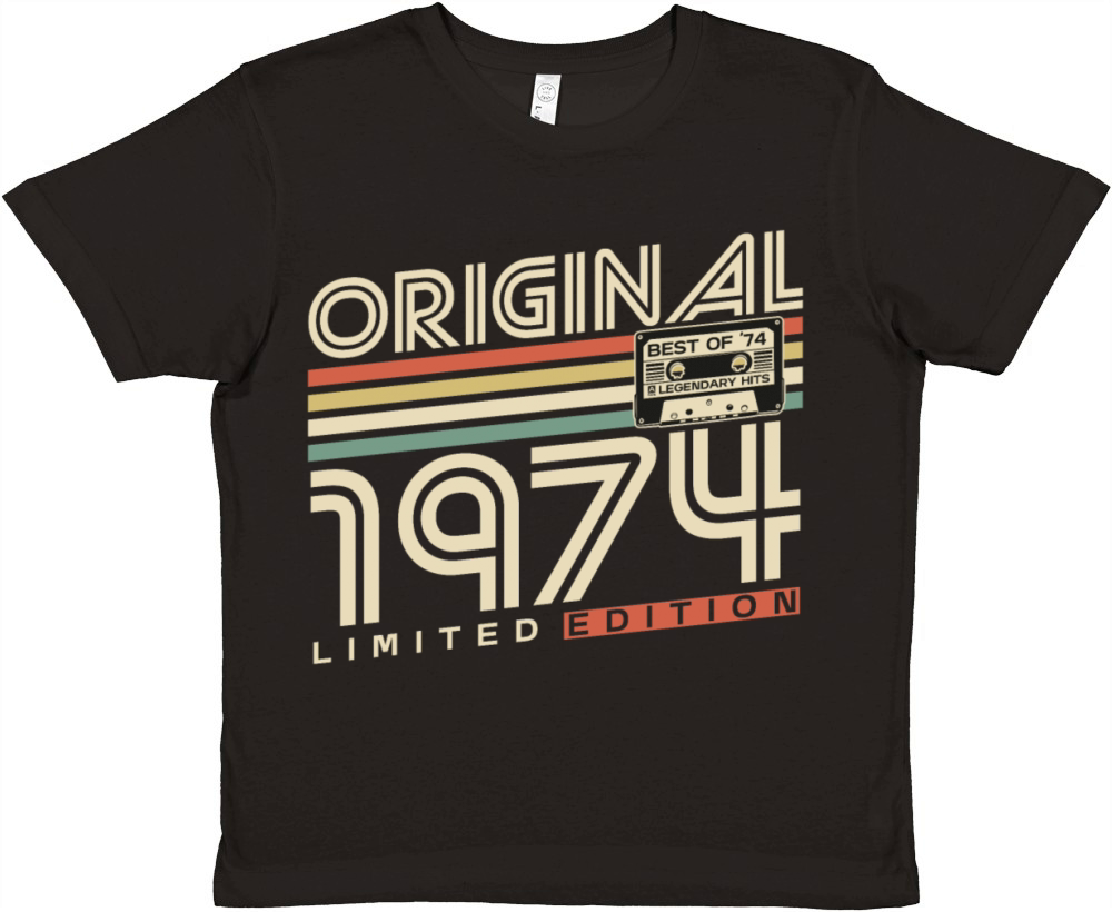 Original 1974 Vintage Retro 50th birthday Premium Kids Crewneck T-shirt
