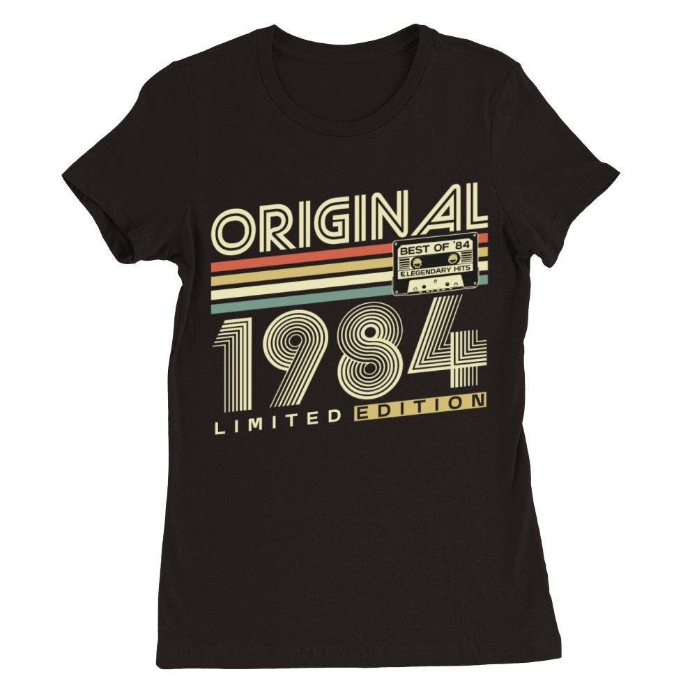 Original 1984 Vintage Retro 40th Birthday Premium Womens Crewneck T-shirt
