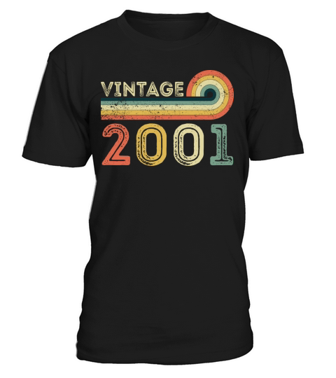Vintage 2001 Born in 2001 Birthday Gift T-Shirt Unisex